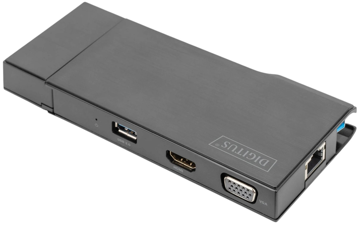 Stacja dokująca Digitus USB Type-A 7 portów Black (DA-70894) - obraz 1