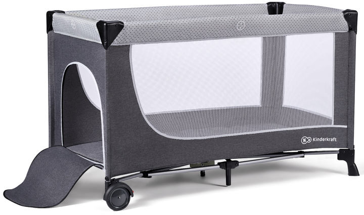 Кровать-манеж Kinderkraft Leody Grey (KCLEOD00GRY0000) (5902533917990) - зображення 4