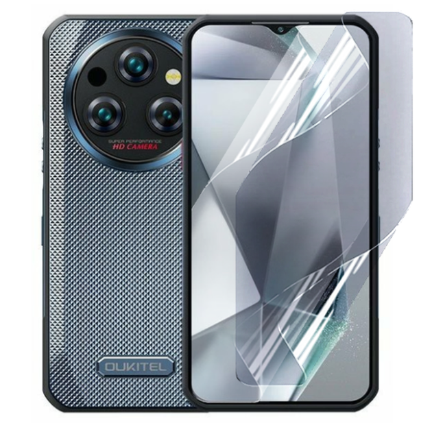 Противоударная гидрогелевая пленка Hydrogel Film для Oukitel WP35, Transparent - Фото 1 Противоударная гидрогелевая пленка Hydrogel Film для Oukitel WP35, Transparent - изображение 1