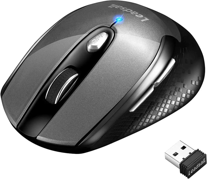 Беспроводная компьютерная мышь LeadsaiL 2.4G Черный - изображение 5