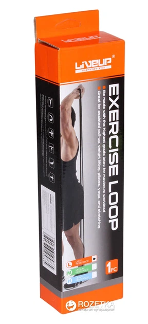 Еспандер-петля LiveUp Latex Loop 208х4.5х0.21 см L Orange (LS3650-2080Lo) - зображення 3