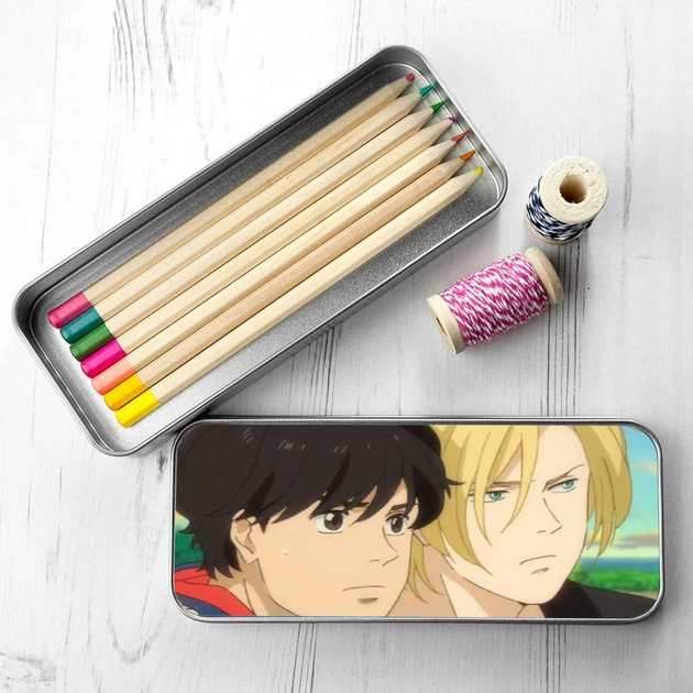 Пенал школьный для мальчика и девочки металлический Аниме Банановая рыба #003 7*18 см Silver - Фото 3 Пенал школьный для мальчика и девочки металлический Аниме Банановая рыба #003 7*18 см Silver - изображение 3