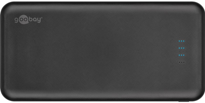 УМБ Goobay Slimline 10000 mAh 10.5 W Black (0001-00015-19649) - зображення 3