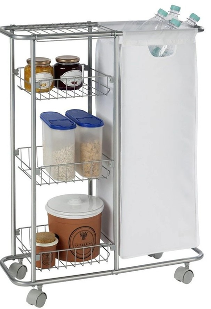 Візок багатофункціональний Wenko Slim 80 x 20 x 58 см (4008838794272) - зображення 6
