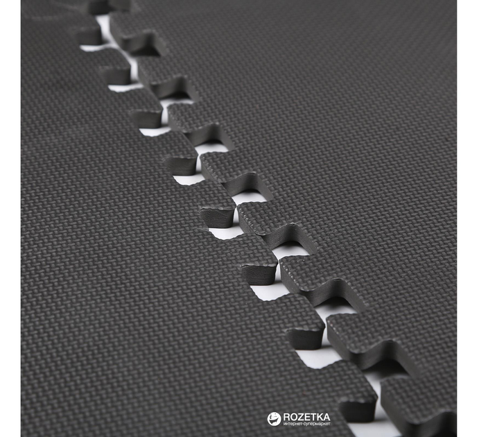 Килимок під тренажер LiveUp Eva Inter-Lock Mat 60х60х1.2 см Black (LS3259) - зображення 3
