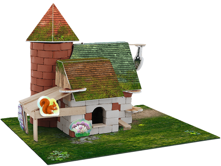 Klocki drewniane Trefl Brick Trick Leśny Domek 220+ elementów (5900511618518) - obraz 3