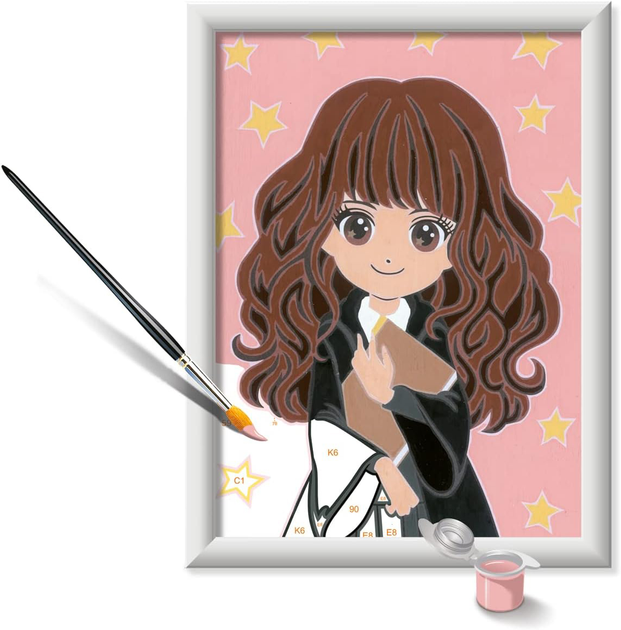 Malowanie po numerach Ravensburger CreArt Harry Potter Hermiona 13 x 18 cm (4005556201372) - obraz 3
