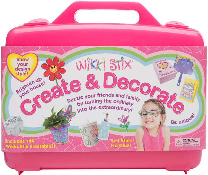 Воскові нитки Wikki Stix Рожева валіза 144 деталей (0732204008123) - зображення 1