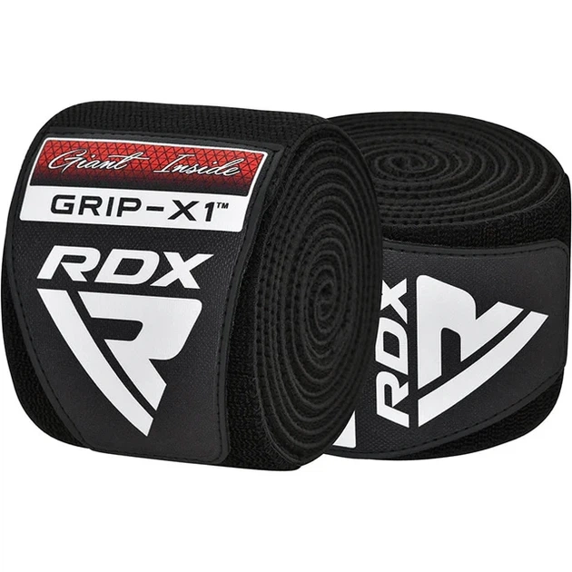 Бинти на коліна RDX K1 GYM Knee Wraps Full Black - изображение 5