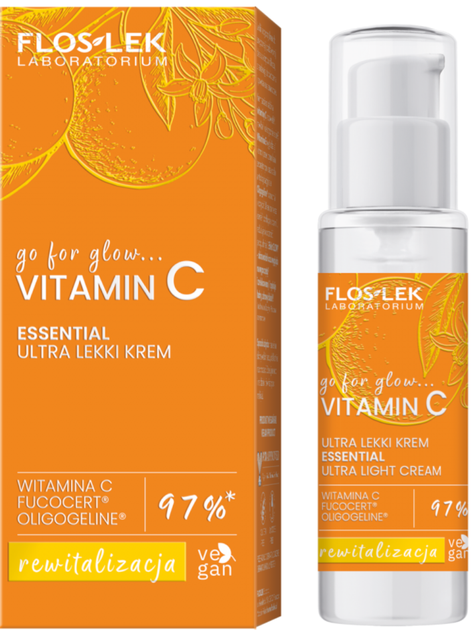 Крем для обличчя Floslek Go For Glow Vitamin C Ультра легкий 30 мл (5905043024875) - зображення 1