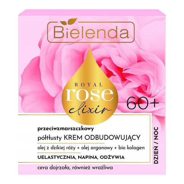 Крем для обличчя Bielenda Royal Rose Elixir 60+ від зморшок 50 мл (5902169055073) - зображення 1