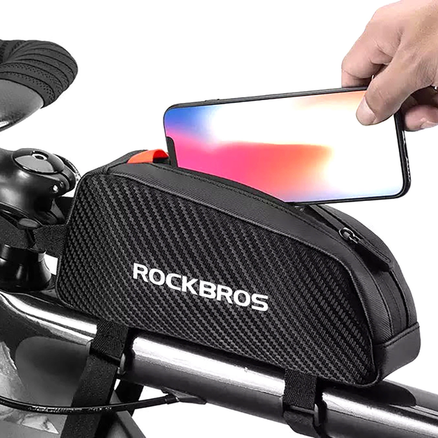 Велосумка Rockbros 039BK на раму з плетінням 1 л Black (7683507141730) - зображення 11