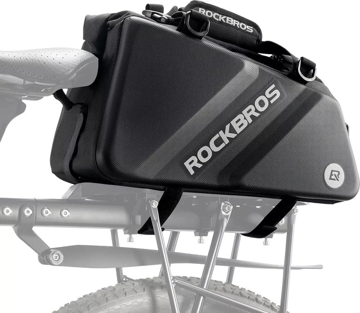 Велосумка Rockbros 30140090001 на багажник 11.6 л Black (7381758550645) - зображення 7