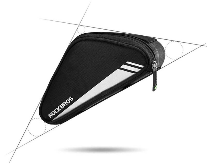 Велосумка Rockbros B55-BK на раму 0.7 л Black (7683507141617) - зображення 3