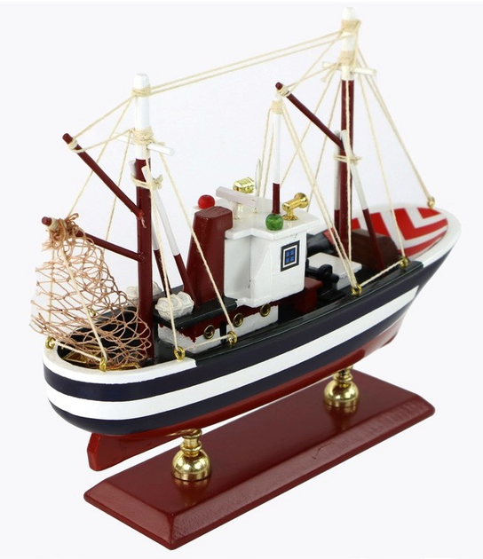 Model kolekcjonerski LEAN Toys Okręt drewn. kuter rybacki (5905323217768) - obraz 3