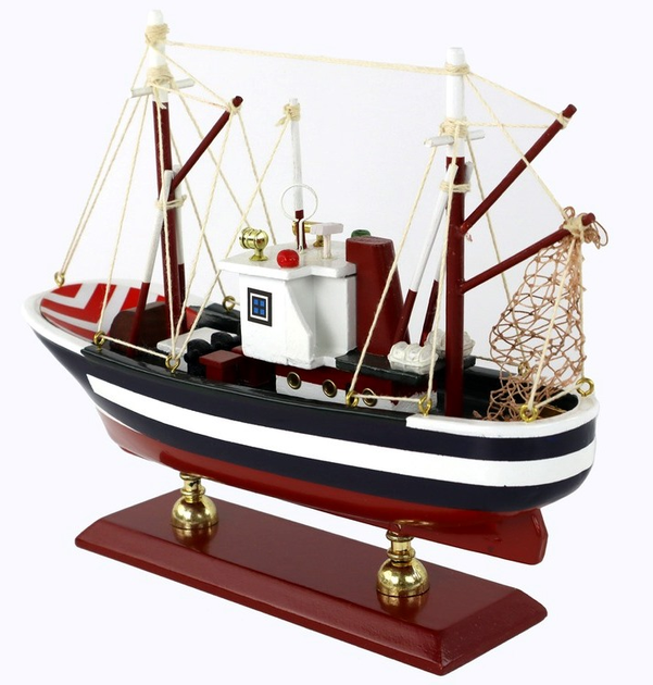 Model kolekcjonerski LEAN Toys Okręt drewn. kuter rybacki (5905323217768) - obraz 4