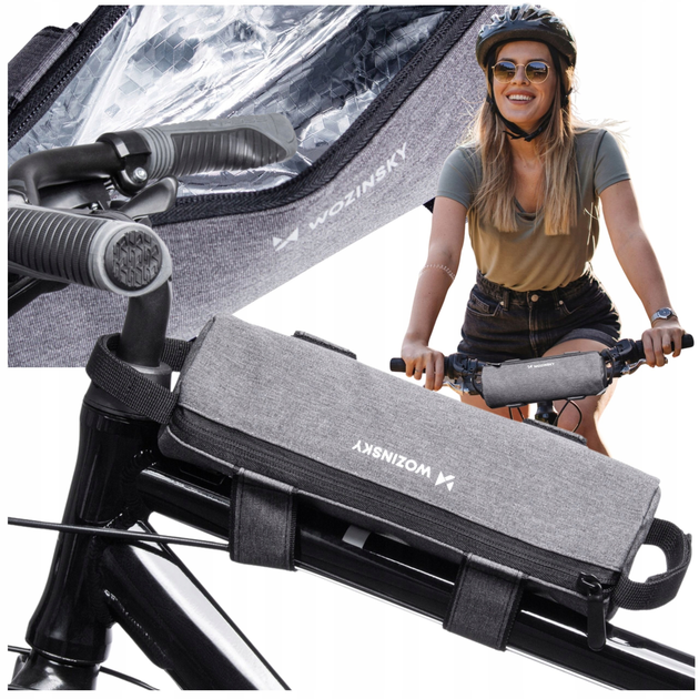 Велосумка Wozinsky WBB37GRB з термоізоляцією 0.7 л Grey (5907769308666) - зображення 9