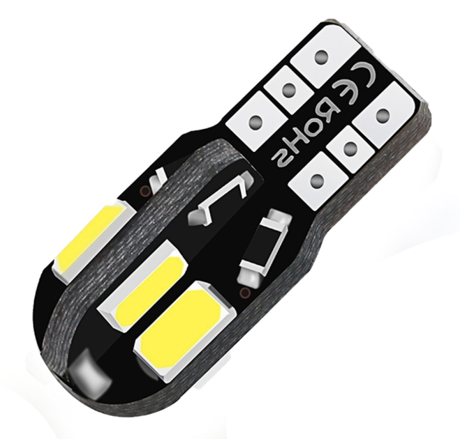 T10 8-SMD LED W5W 5730SMD Canbus лампочка автомобильная - белый - Фото 1 T10 8-SMD LED W5W 5730SMD Canbus лампочка автомобильная - белый - изображение 1