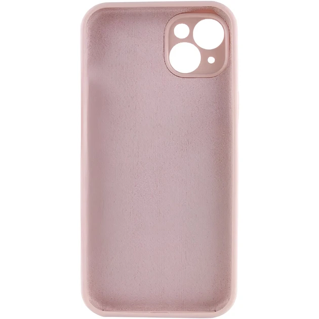 Захисний чохол-накладка Silicone Full Case AA Camera Protect для Apple iPhone 14 Pink Sand (FullAAi14-15) - зображення 4