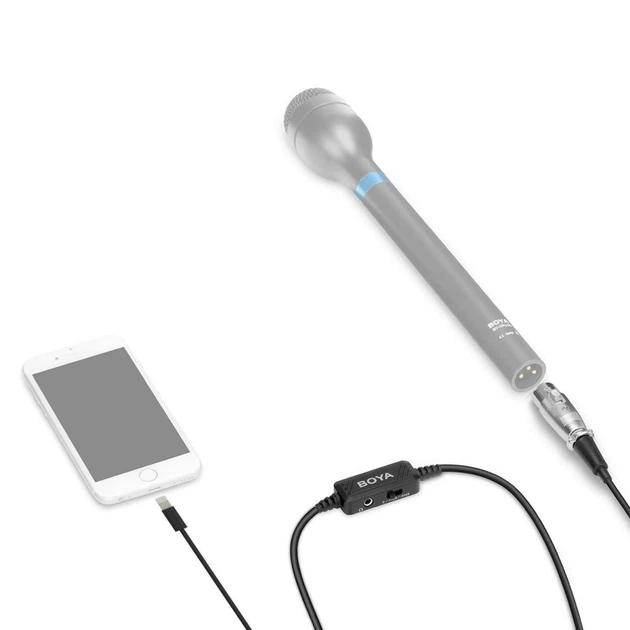 Boya BY-BCA7 Перехідник з роз'ємом XLR для підключення до iPhone (Apple) - изображение 2