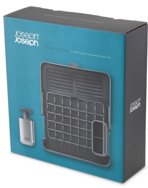Zestaw do kuchni Joseph Joseph Rethink Your Sink Suszarka do naczyń + Dozownik do mydła (5028420003499) - obraz 9