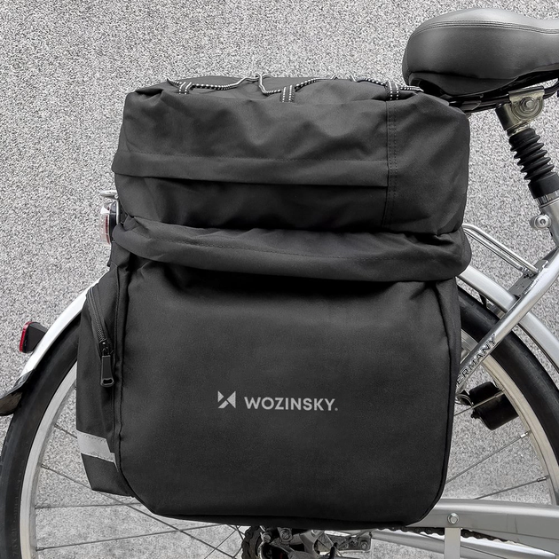 Велосумка Wozinsky WBB13BK на багажник 60 л Black (5907769300523) - зображення 9