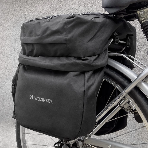 Велосумка Wozinsky WBB13BK на багажник 60 л Black (5907769300523) - зображення 10