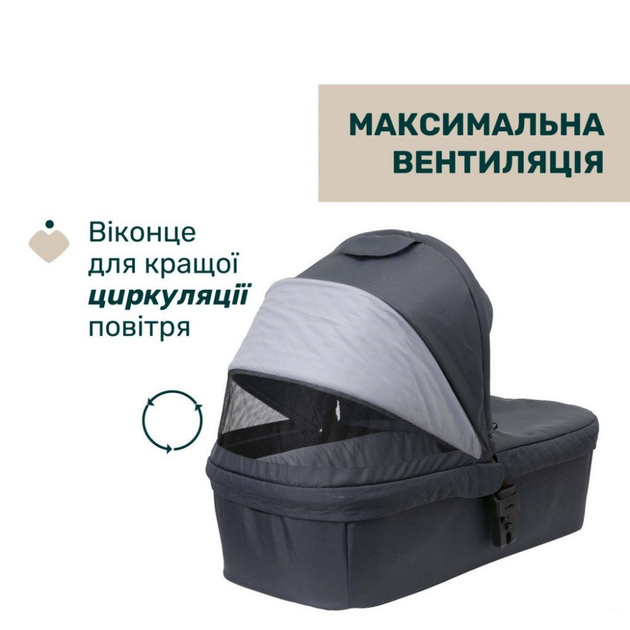 Коляска Chicco 2 в 1 Seety чорная [100735] - изображение 3