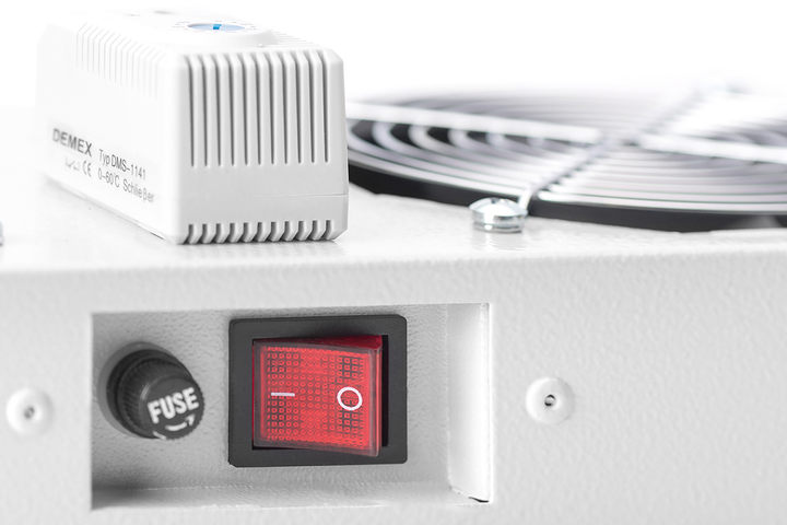 Moduł wentylatora Digitus DN-19 FAN-2-WM-I 19, IP55 Grey - obraz 3
