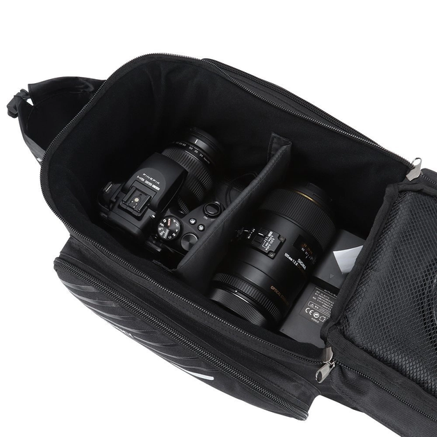 Велосумка Wozinsky WBB22BK на багажник з плечовим ременем 9 л Black (5907769300646) - зображення 5