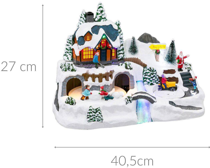 Різдвяна сцена Feeric Lights & Christmas Town з трактором 27 см (3560233800718) - зображення 3