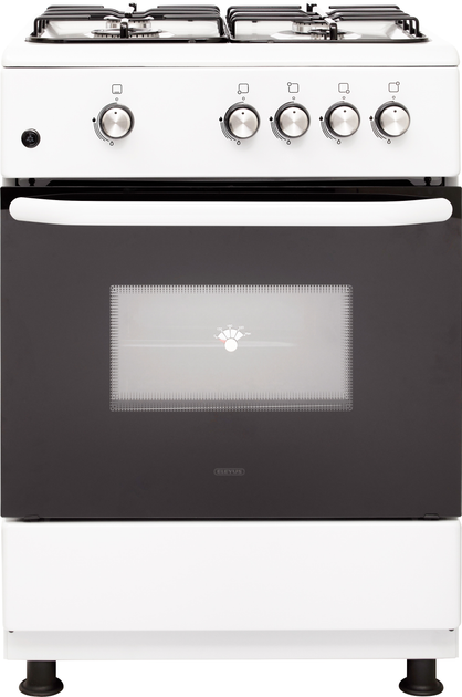 Плита газовая ELEYUS CUBA 6001 EF WH + Вытяжка Jantar VRT 650 LED 60 WH (комплект) - изображение 2