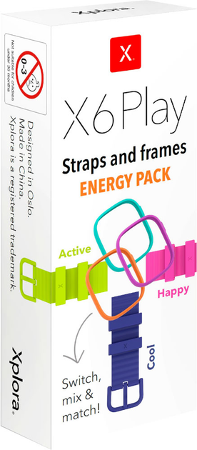 Набір ремінців Xplora X6 Straps and Frames (Energy Pack) (X6-SNF-ENERGY) - зображення 3