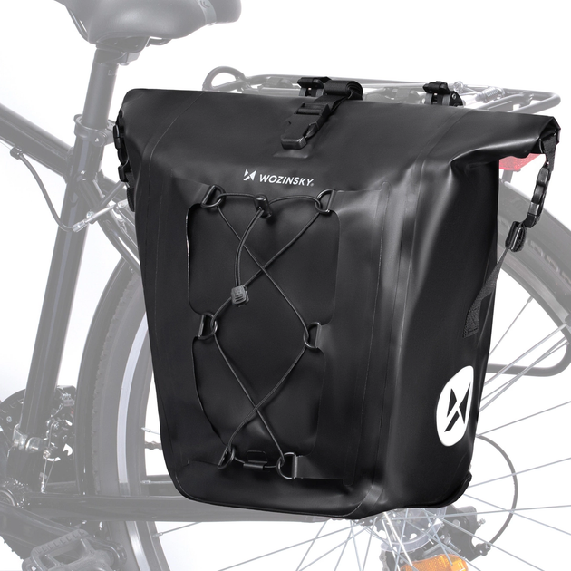 Torba rowerowa Wozinsky WBB24BK wodoodporna na bagażnik 25 l Black (5907769301490) - obraz 4