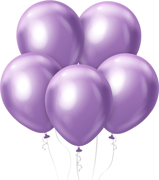 Balony Godan Beauty & Charm Platyna 30 cm 50 szt Jasnofioletowe (5902973165111) - obraz 2