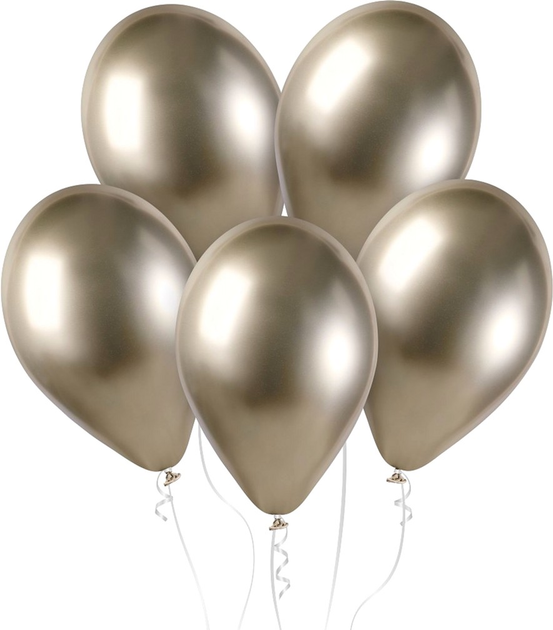 Balony Godan Chromowane GB120 33 cm 50 szt Szampańskie (8021886128505) - obraz 2