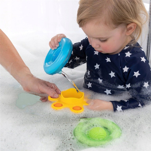 Zestaw zabawek do kąpieli Fat Brain Toy Co Dimpl Splash 3 szt (0810074271219) - obraz 4