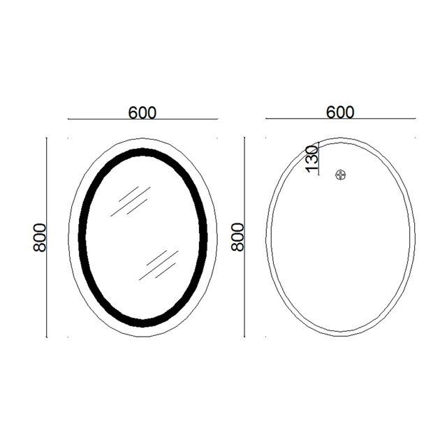Дзеркало Lidz Vida 800х600 з LED-підсвічуванням Touch, з антизапотіванням, з димером, рег. яскравості LD78LF6080 - Фото 2 Дзеркало Lidz Vida 800х600 з LED-підсвічуванням Touch, з антизапотіванням, з димером, рег. яскравості LD78LF6080 - изображение 2