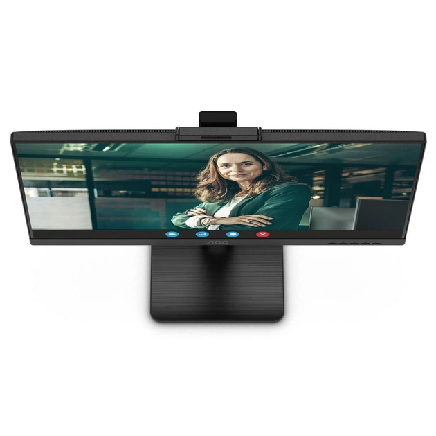 Монітор 27" AOC Q27P3CW, QHD, IPS, 75Hz, 2xHDMI, DP, USB-C, RJ-45, USB-hub, webcam, HAS, Pivot, колонки - зображення 9