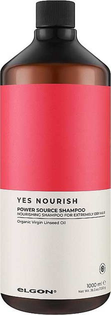 Акція на Живильний шампунь для сухого та жорсткого волосся Elgon Yes Nourish Power Source Shampoo 1 л від Rozetka