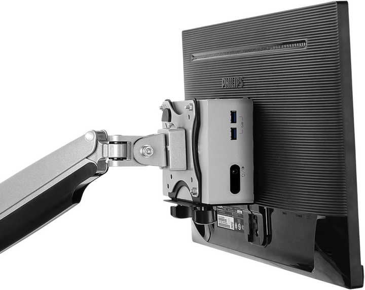 Настільне кріплення для mini PC Icy Box VESA 100x100 Black (IB-MSA102-VM) - зображення 4