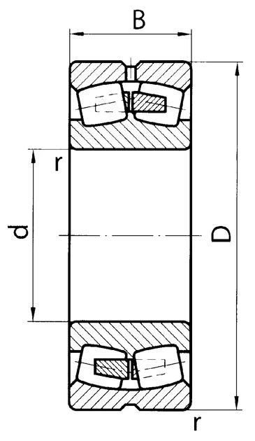 Подшипник 22309 RHRW33 (53609H) KOYO размеры 45*100*36 - изображение 2