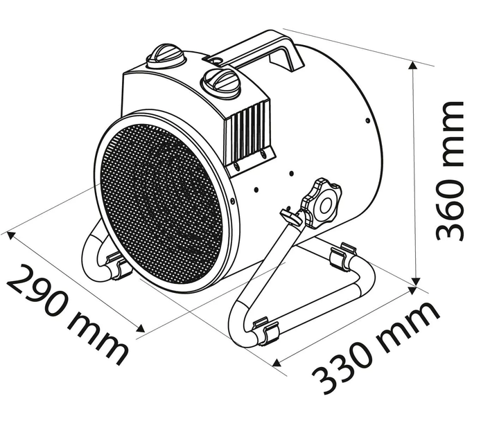 Nagrzewnica elektryczna NEO Tools 5 kW IPX4 90-069 (5907558447569) - obraz 5