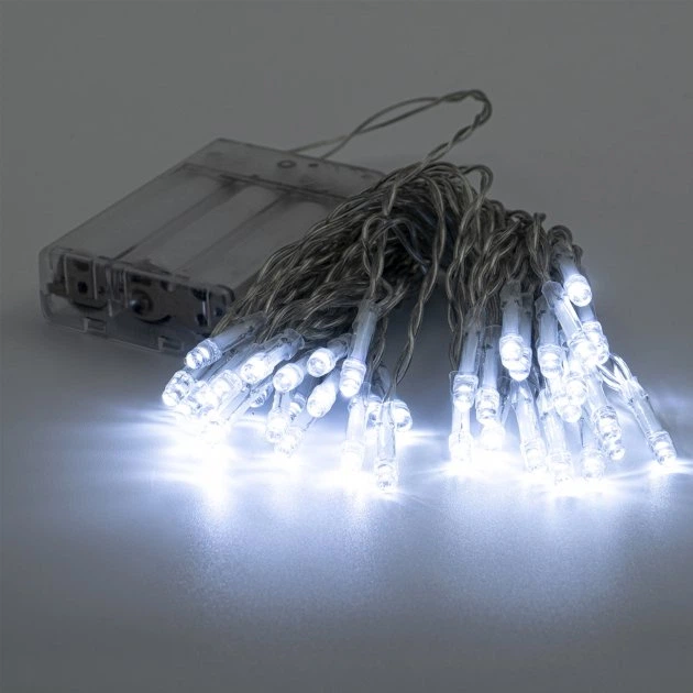 Декоративна гірлянда Altalusse INL-2401B-40 Холодний 40LED, 6м, 2 режими, 3*AA - Фото 1 Декоративна гірлянда Altalusse INL-2401B-40 Холодний 40LED, 6м, 2 режими, 3*AA - зображення 1