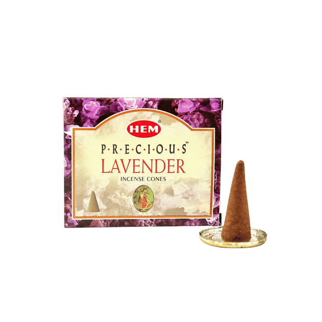Ароматические конусы Precious Lavender Драгоценная Лаванда 10 шт. в уп. + подставка Hem 8901810480032 - Фото 1 Ароматические конусы Precious Lavender Драгоценная Лаванда 10 шт. в уп. + подставка Hem 8901810480032 - изображение 1