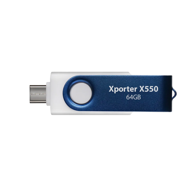 Флеш-накопичувач Patriot USB 3.2 Gen 1 Xporter X550 64GB Type-A+C (PS64GX550AAD) - изображение 2