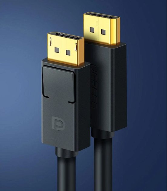 Кабель UGREEN DP Male to Male Cable 1m (Black) (UGR-10244) - Фото 4 Кабель UGREEN DP Male to Male Cable 1m (Black) (UGR-10244) - зображення 4