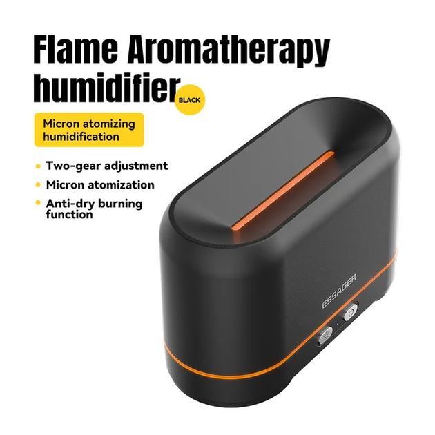 Зволожувач повітря ESSAGER Flame Aromatherapy Humidifier Black (EJSQ-HY01) - Фото 2 Зволожувач повітря ESSAGER Flame Aromatherapy Humidifier Black (EJSQ-HY01) - изображение 2