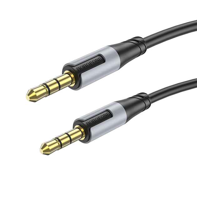 Аудіокабель Borofone BL19 Creator AUX 3.5 мм – AUX 3.5 мм 1 м чорний - Фото 1 Аудіокабель Borofone BL19 Creator AUX 3.5 мм – AUX 3.5 мм 1 м чорний - изображение 1