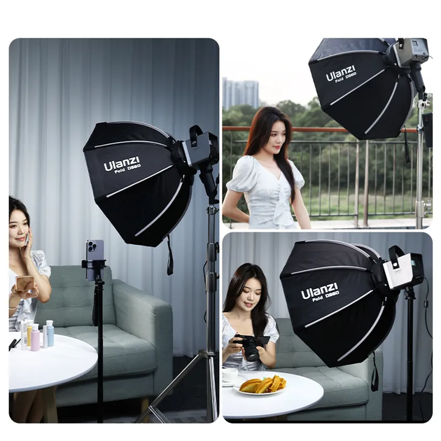 Софтбокс Ulanzi Vijim 60cm LAS002 Black (UV-L068) - Фото 9 Софтбокс Ulanzi Vijim 60cm LAS002 Black (UV-L068) - изображение 9